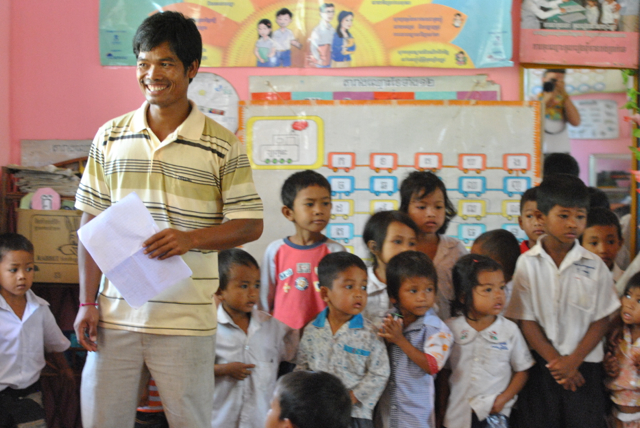 A Cambodian public school teacher in a PLF classroom.