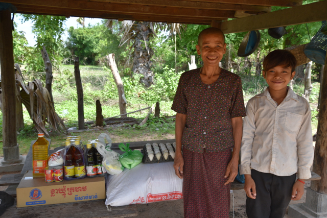 Grandmother of PLF student who is receiving food rations until harvest time.