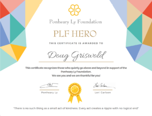 PLF Hero Certificate Doug Griswold