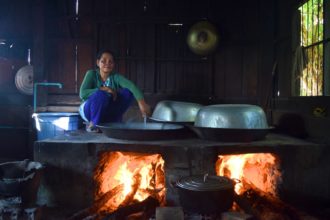 Sieng Ry in first Srayang Kitchen